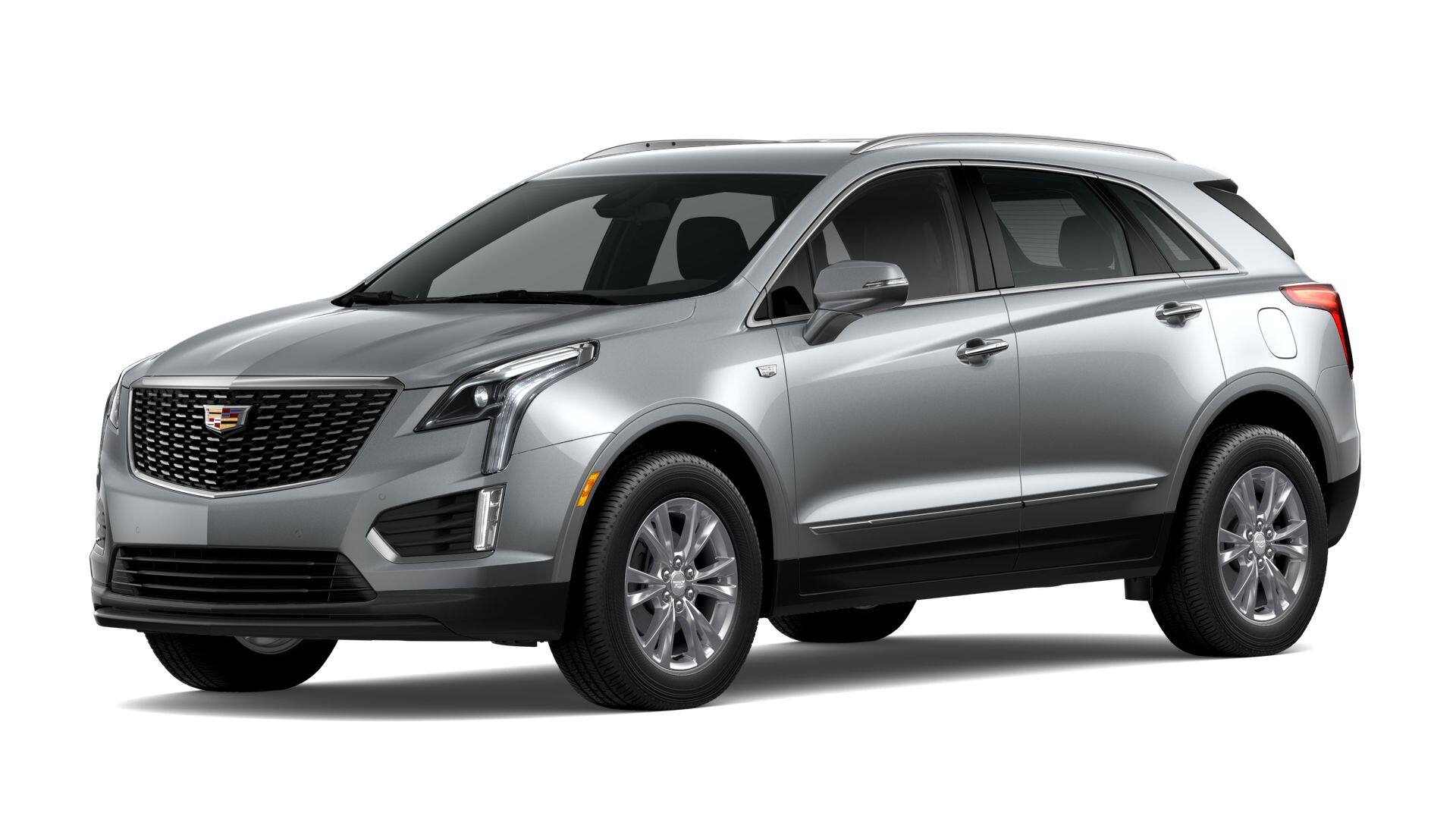 2026 Cadillac XT5 Luxury in Argent Silver Metallic — front three-quarter view