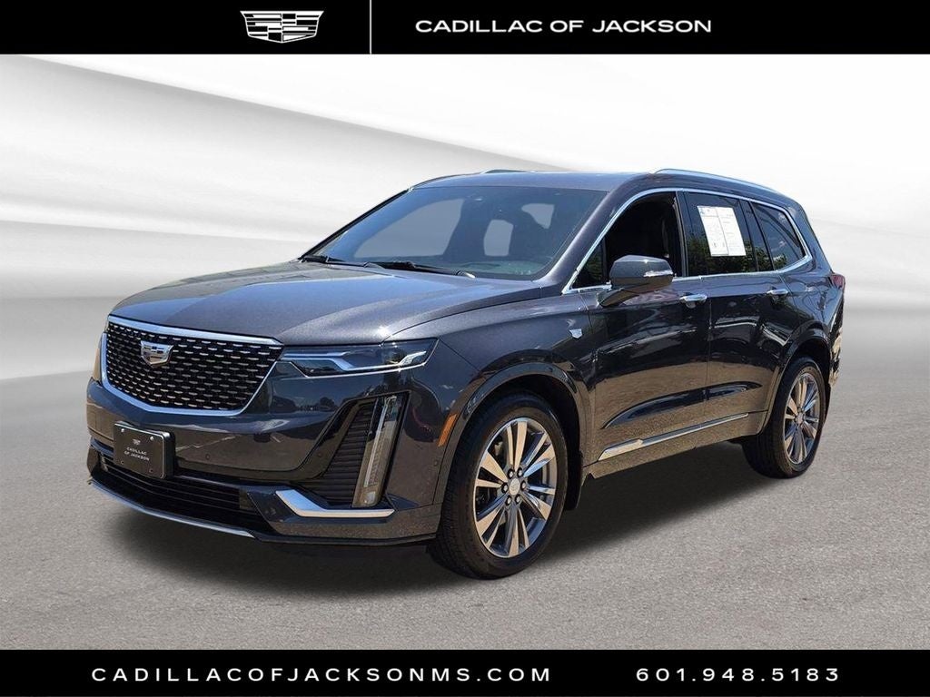 2022 Cadillac XT6 Premium Luxury in Wilder Metallic — front three-quarter view