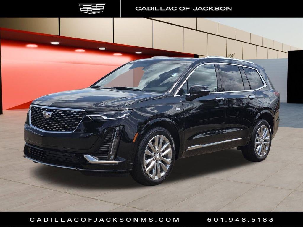 2024 Cadillac XT6 Premium Luxury in Stellar Black Metallic — front three-quarter view