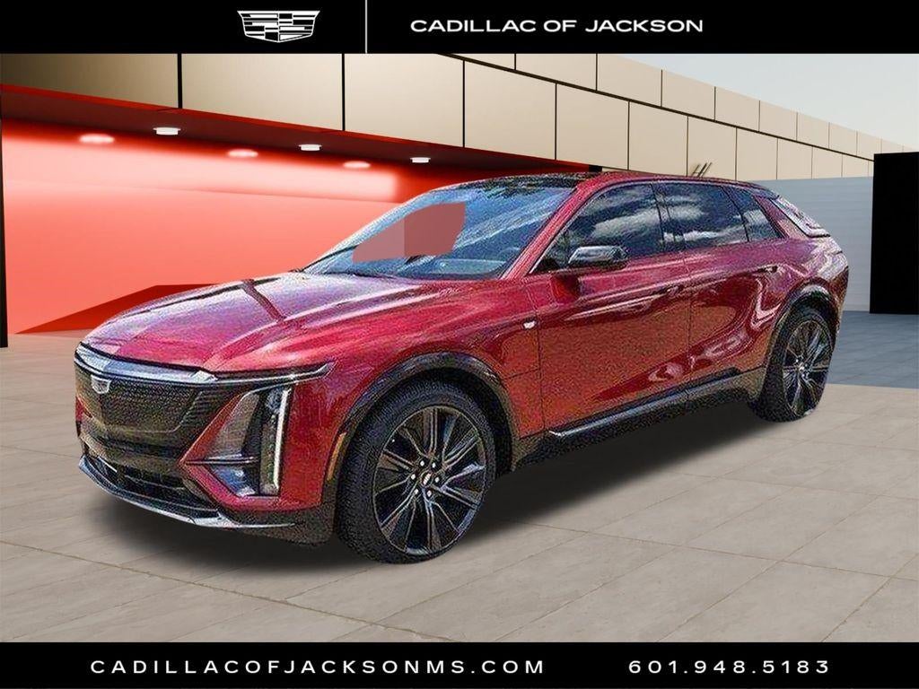2024 Cadillac LYRIQ Sport 3 in Radiant Red Tintcoat — front three-quarter view