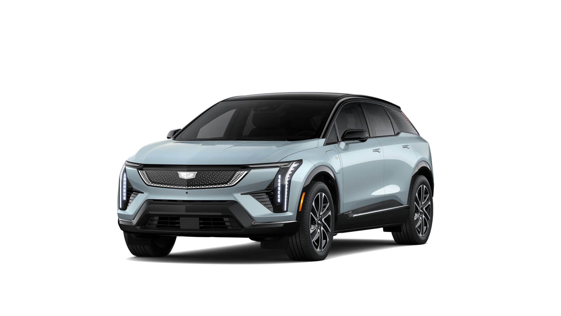 2026 Cadillac OPTIQ Sport in Nimbus Metallic — front three-quarter view