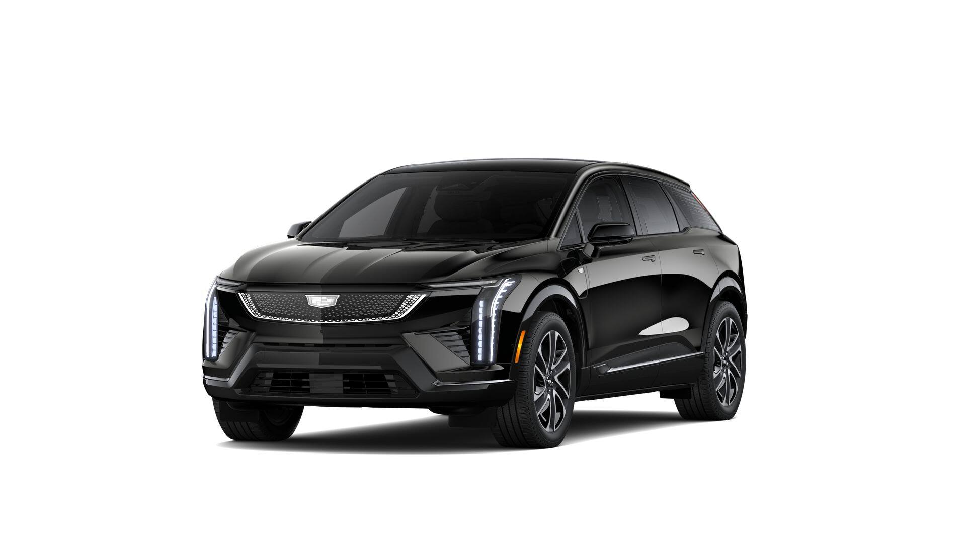 2026 Cadillac OPTIQ Premium Sport in Black Raven — front three-quarter view