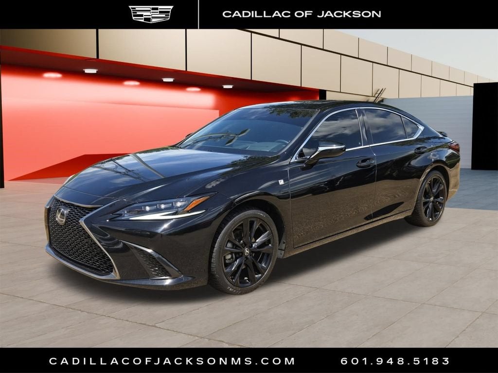 2023 Lexus ES ES 300h F SPORT Handling in Black — front three-quarter view